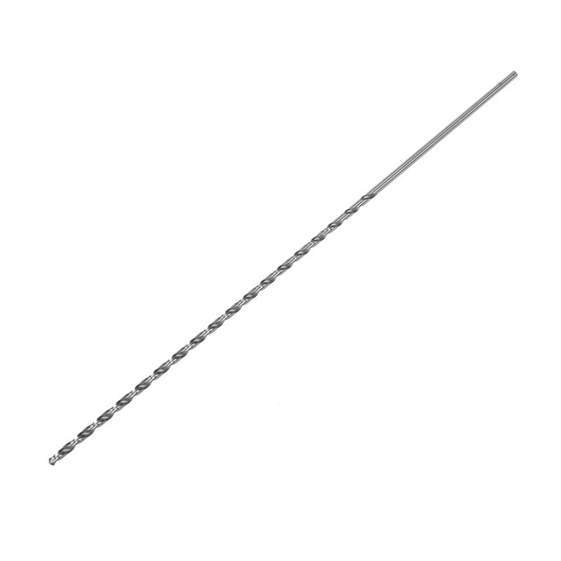 

HSS Straight Shank 4mm Twist Head 300mm Long Drill Bit Silver Tone