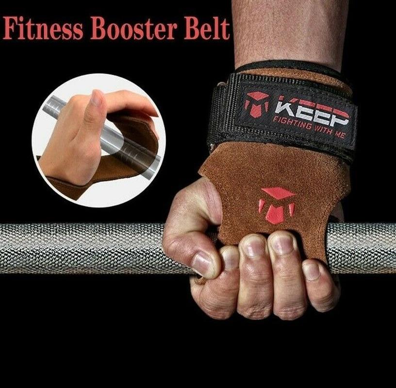 

Fitness Belt Gloves Pull Ups Grip Palm Guard Bracer Horizontal Bar 2x s, Type a
