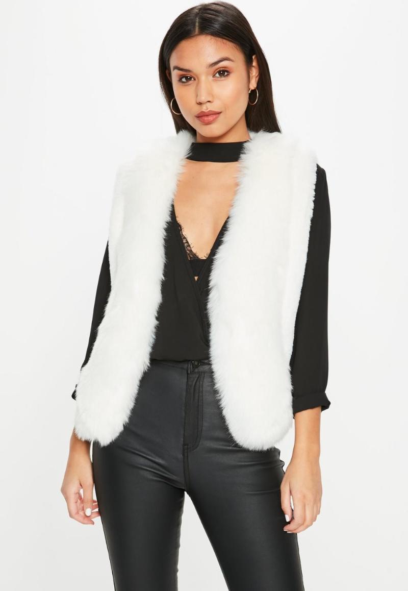 

4 Colors Sexy Women Night Club Faux Fur Jackets Winter Christmas Wedding Birthday Party Women Coats1, White