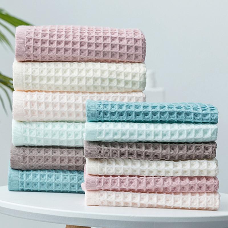 

70x140CM Adult Bath Towel 100% Cotton Microfiber Waffle Bath Towel Soft And Comfortable Household Washcloth