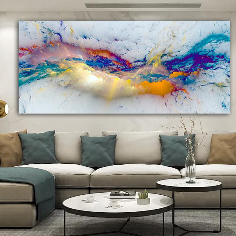 

Paintings DDHH Nice Cloud Abstract Oil Painting Think Independe Wall Picture For Living Room Canvas Modern Art Poster And Print No Frame