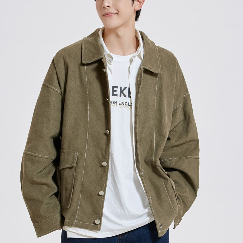 

Men's Spring 2021 and Winter New Fine Cotton Floss Jacket Lapels Young Clothes IYXS, Black