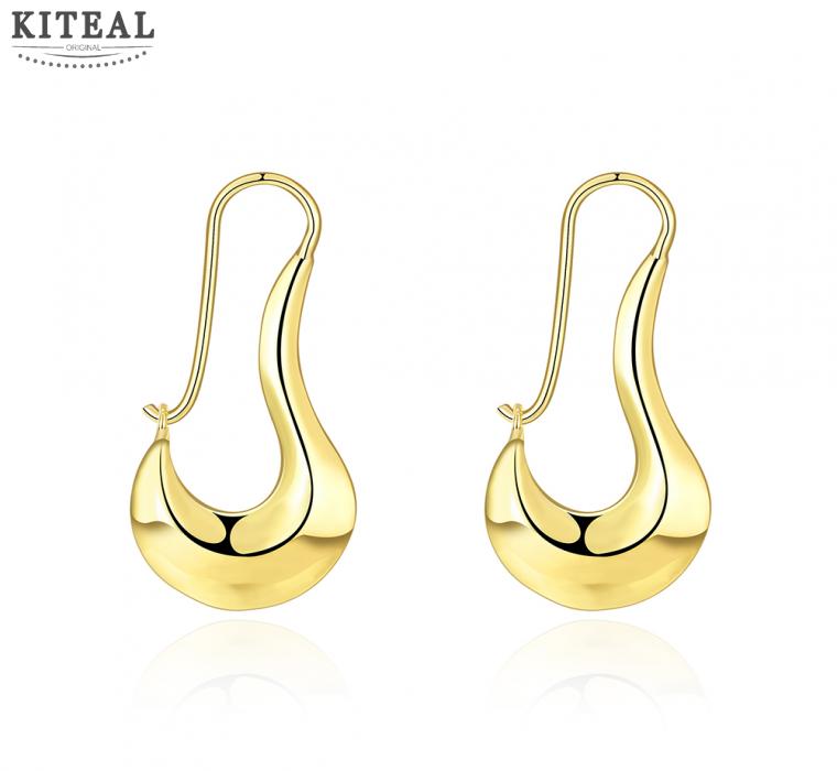 

Hoop & Huggie Gold /silver Color Small Earring Belly Light Hook Shape Women Earings Jewelery Femme