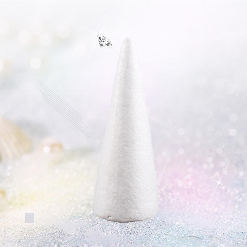 

30cm White DIY Cone Children Craft Cone Accessories for Home Craft Christmas