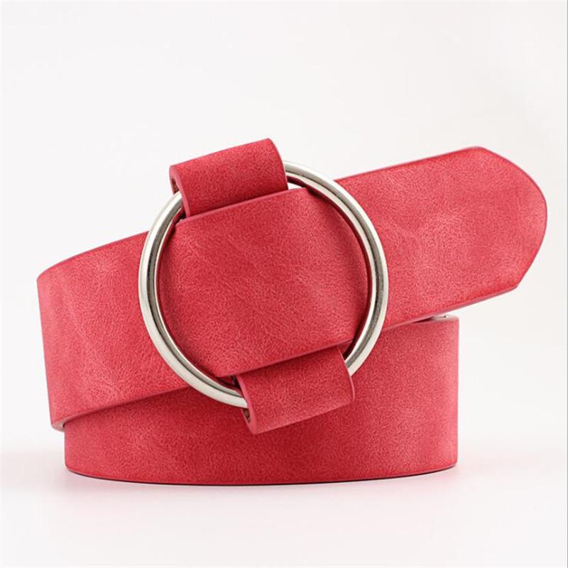 

Colle Solid Color Waistband Women Casual Thin Waist Belt Needle-Free Belts Wholesale, White