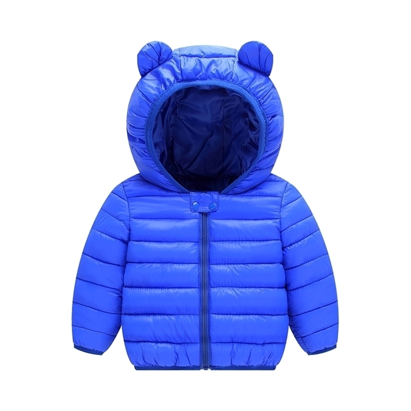 

HIPAC Winter Coat for Baby Girl Children Warm Solid Down Jacket Toddler Boys Coats and Jackets Clothes Boy Girls Hooded Fashion LJ201017, Red