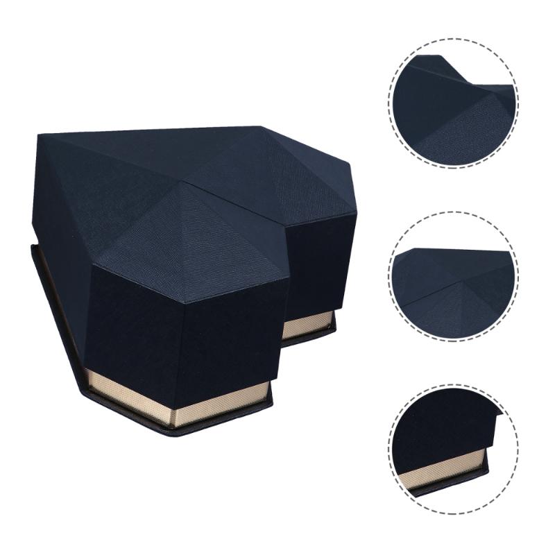 

Valentine's Day Gift Box Rose Flower Packing Box Wedding Empty Flower Gift, Black