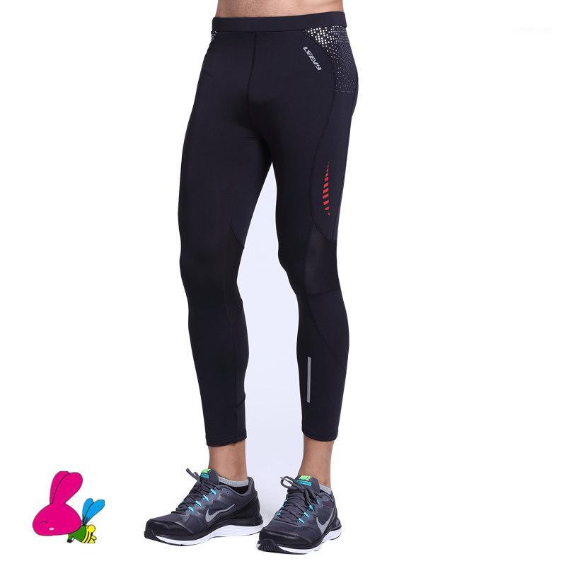 

2020 Men's Running Pants Compression Fitness tights Elastic Trousers men gym Jogger sport leggings Bodyboulding tights Black1, Black