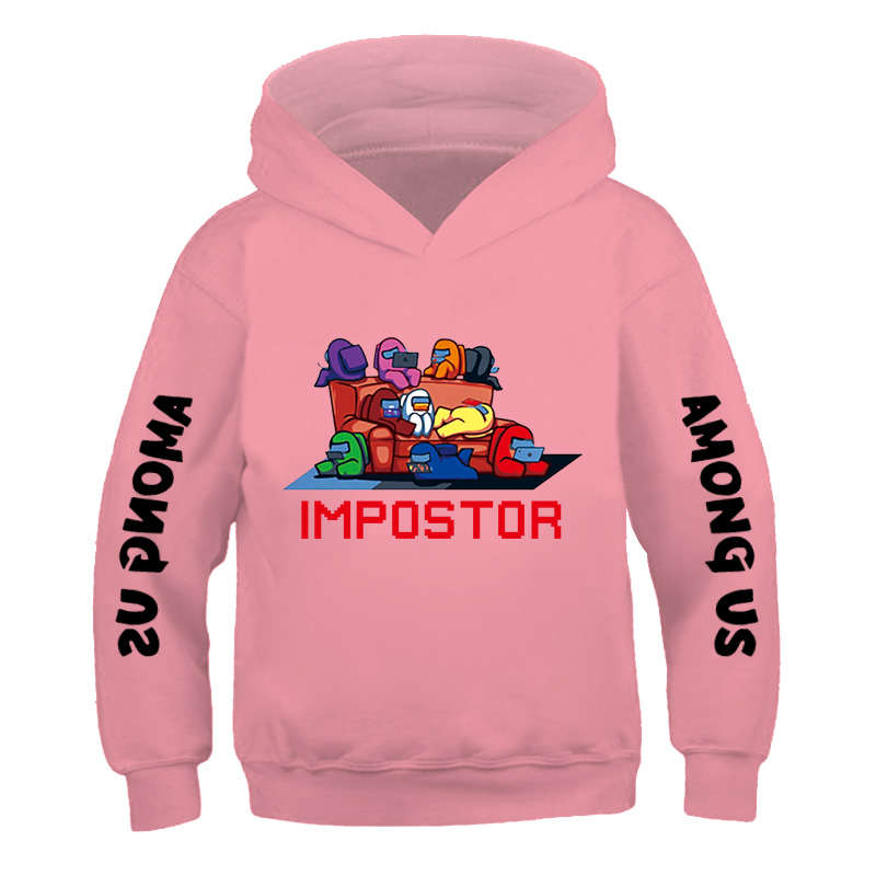 Winter Harajuku Anime Amoung Us Hooded Sweatshirt kids Kawaii Among Impostor Graphic Ladies Oversized Hoodies boys Hoodie-image-699861463