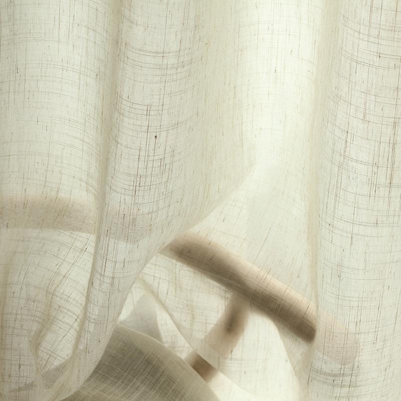 

Fashion Home Textiles Linen Screens Tulle For Bedroom American Nordic Thicken Curtains Fabric For Living Room Drapes Panels, 1pc tulle