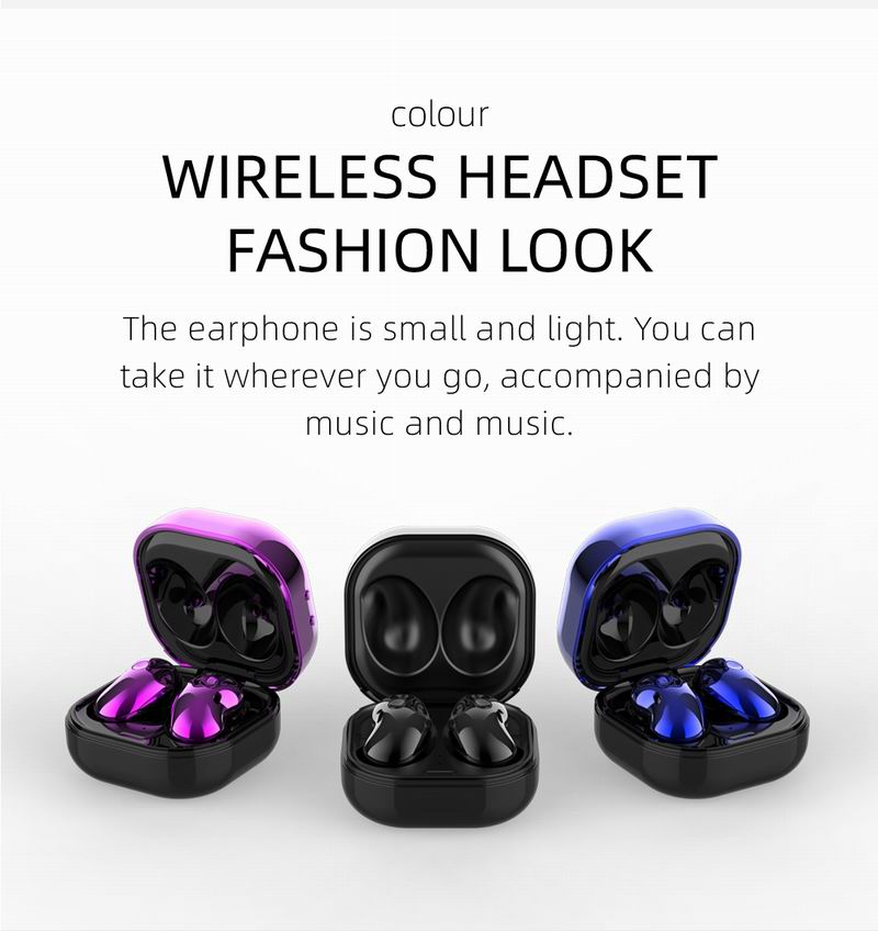 

S6 Plus Headset Bluetooth Earphone 5.1 TWS Earbuds LED Display 6D IPX4 Waterproof Wireless Headphones With Microphone Handfree, Black
