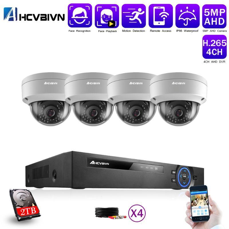 

AHD 4CH CCTV System 5mp Video Surveillance DVR with 4PCS 3.6MM 1080P HD Night Vision CCTV Home Security Camera System Kit 2TB1