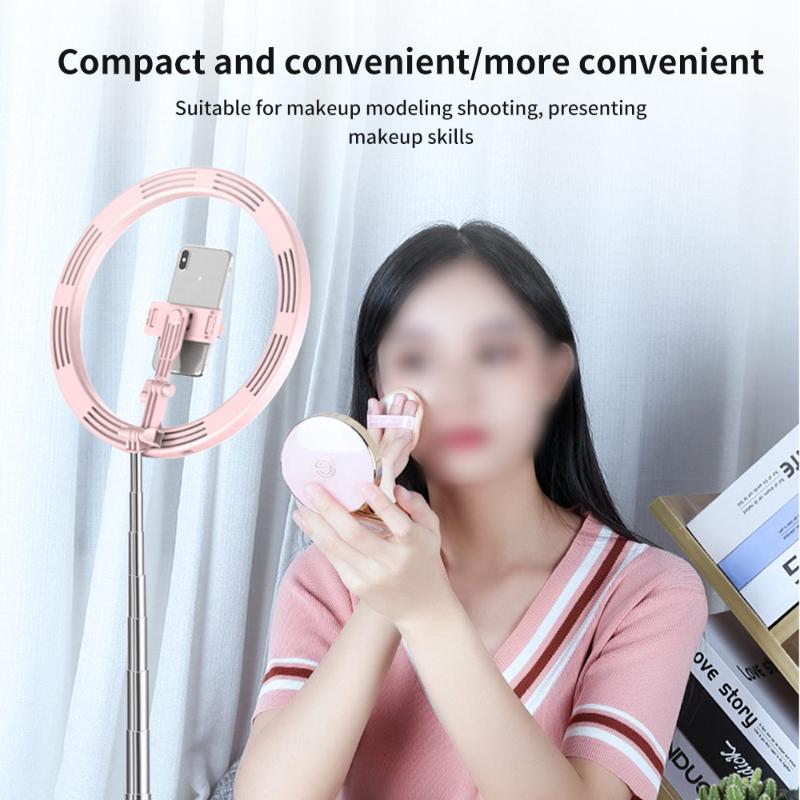 

Foldable Ring Light LED Selfie Light Studio Photography Photo Light Phone Holder Adjustable Adjustable Angles For Smartphone