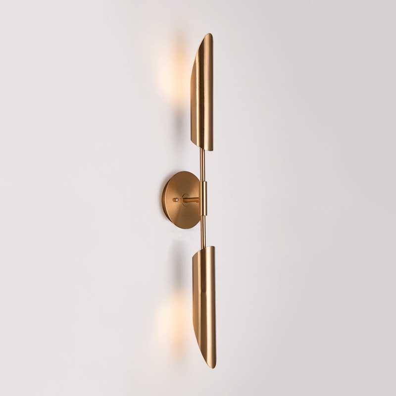 

Minimalist Bronze Foyer Led Wall Lights Fixtures Modern Bedroom Bedside Aisle Wall Lamp Nordic Loft Corridor Luminaire WJ1012
