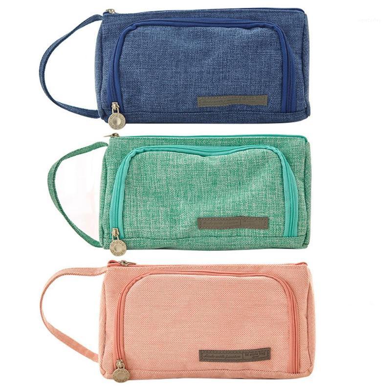 

Lovely Big Capacity Student Stationery Storage Bag Pen Case Cosmetics Organizer1