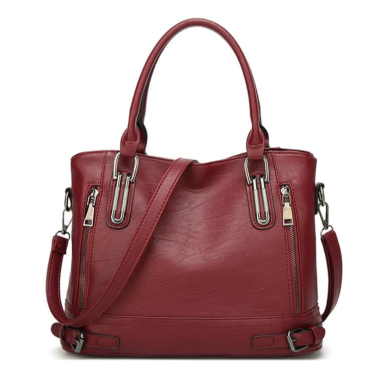 

Shoulder Bag Women Handbags Pu Black Red Blue Woman Bag Brown