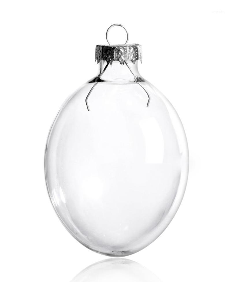 

Free Shipping DIY Paintable Transparent Christmas Ornament Decoration 80mm Glass Egg Silver Cap, 100/Pack1