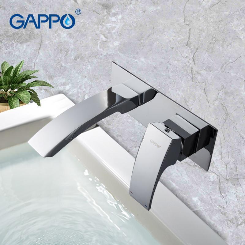 

GAPPO Wall Mounted Waterfall Basin Faucet Sink Faucet Chrome Polished Bathroom Mixer Tap Single Handle Hot And Cold Water1