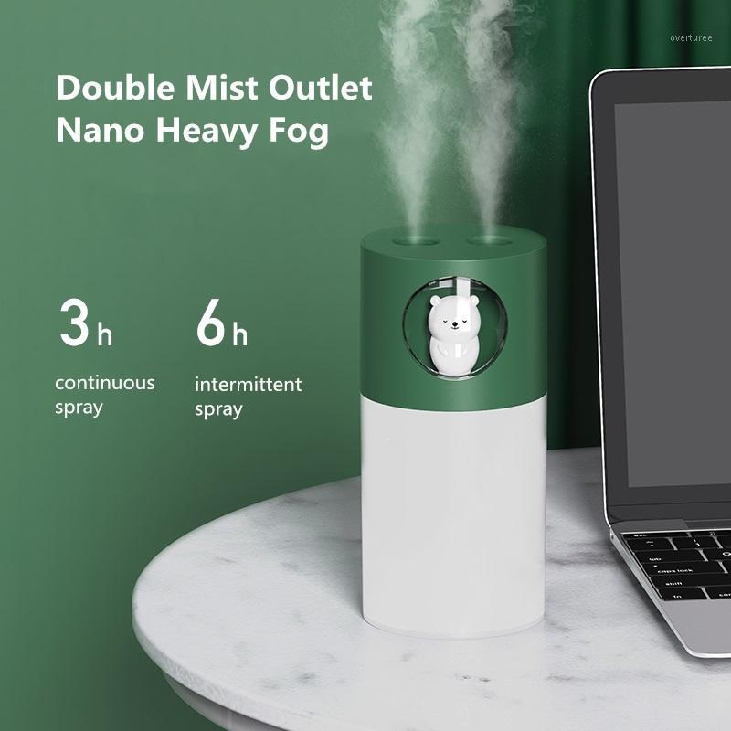 

2 Spray Nozzle Cute Pet Air Humidifier Aroma Essential Oil Diffuser with LED Lamp 280ml Ultrasonic Cool Mist USB Humidificador1