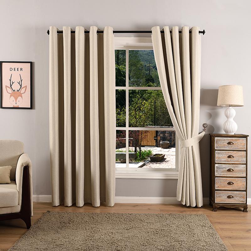 

100% Shading Blackout Curtains for Bedroom Living Room Soft on the Touch Window Modern Curtains, 1320-01