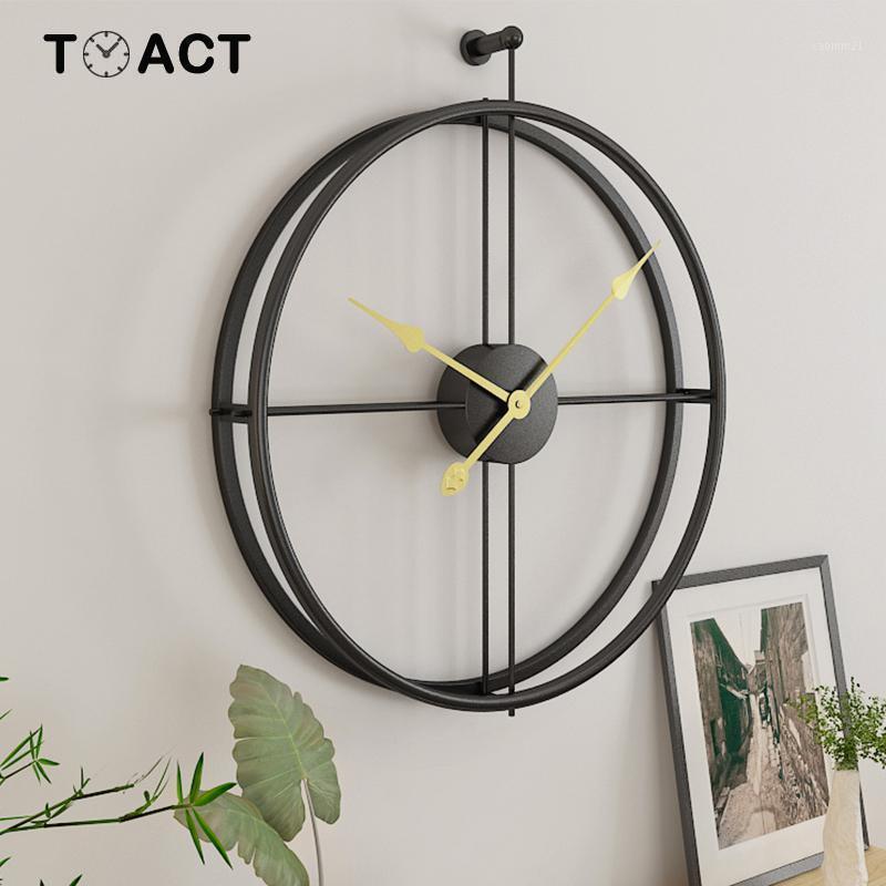 

Iron Wall Clock Home Decoration Office Large Wall Clocks Modern Design Mounted Mute Watch European decorative Hanging Watches1