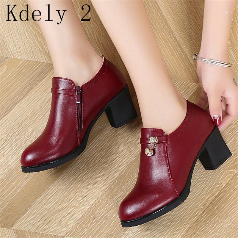 

Women Autumn Winter Boots Women Shoes Pure Color Booties drill Buckle Strap Square Heel Single Shoes Wedges Outdoor Warm1, Black