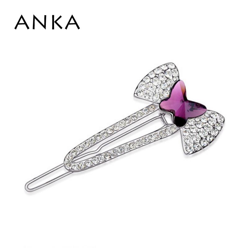 

2021 Limited Free Shipping High Quality Crystals from Austrian Girl's Butterfly In Bow-knot Shaped Hair Pins Accessories #86540