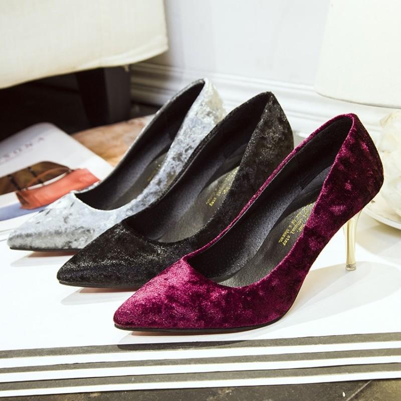 

Fashion Women's Patent Leather Shoes Pointed Sexy High Heels Stiletto Shallow Mouth Professional Work Party Wedding Shoes Y21-20, Black