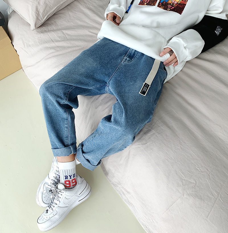 

New 2021 Autumn Fresh Arrival Straight Capris Breech Breeches Vertical Pants of Men Jumpsuits Hip Sports Free Shipping BJKD, Black belt conveyor.