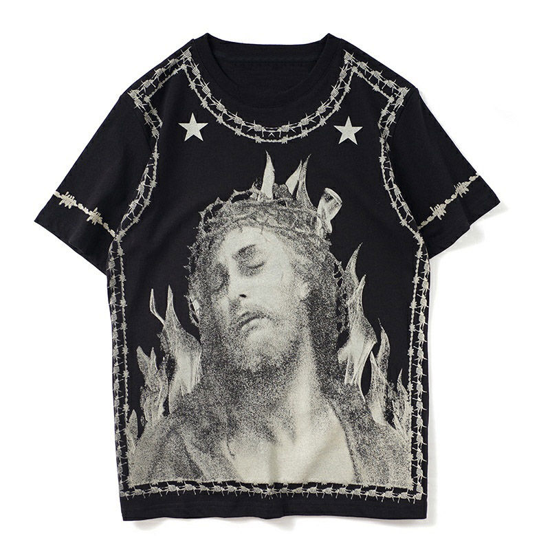 

Mens Stylist T Shirt Short Sleeves Fashion Printing High Quality Casual Men Women Hip Hop Summer T Shirt Tees Size S-XXL, Black
