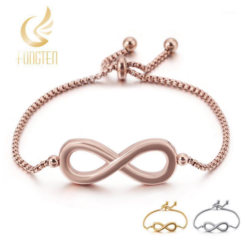 

Infinity Endless Link Chain Bracelet Women Adjustable Charm Bangle1