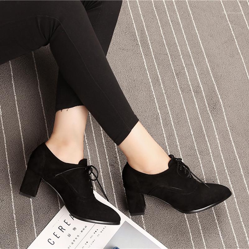 

High Quality New Suede Square Heel Women's Ankle Boots Fashion Elegant Women's Booties Autumn Winter Ankle Boots Plus size 31-481, Armygreen cotton fab