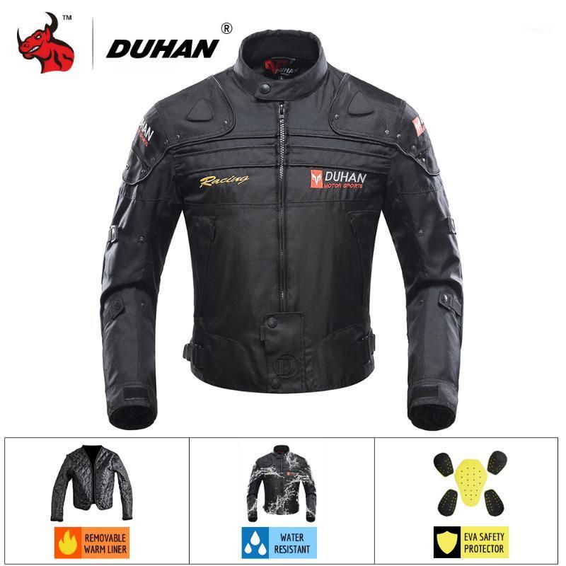 

DUHAN Motorcycle Jacket Autumn Winte cold-proof Jaqueta Motociclista Motorbike Riding Jacket Moto Motocross Clothing Black ##1