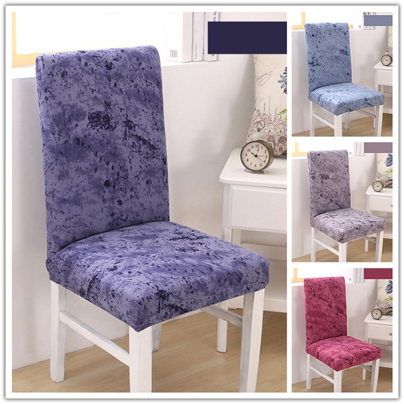

Printed Elastic Slipcovers Protectors Spandex Chair Covers Stretch Seat Cases For Home Kitchen Banquet Dining Chair Decoration