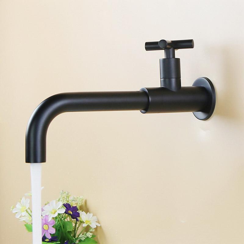 

Single Handle Basin Faucet Wall Mounted Bathroom Faucet Single Cold Water Taps Kitchen Sink Garden Mop