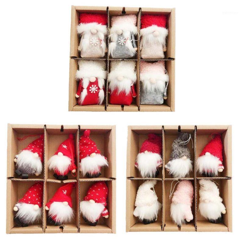 

6 Pack Christmas Gnome Plush Toys Hanging Decorations for Christmas Tree Home Party Ornaments kids Xmas Gift1