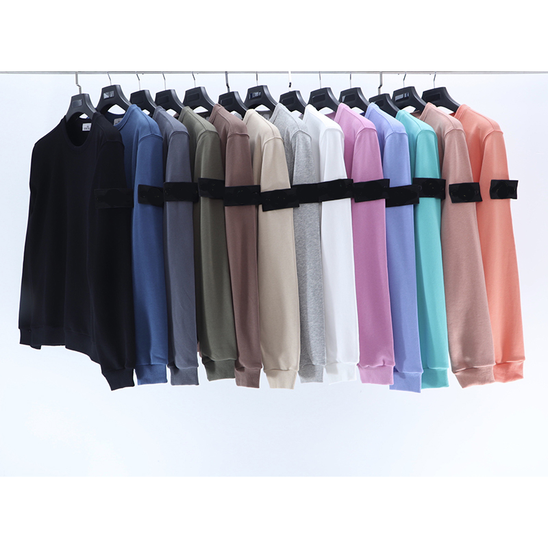 

11 Colors Topstoney New Men ISLAND Candy Colors Cp Hoodies Stones Men Casual Logo Long Sleeve Couple Loose O-neck Sweatshirts, White