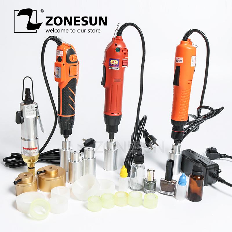 

ZONESUN Optional Mix Up Capping Machine Portable Automatic Electric With Security Ring Bottle Capper Screwing Sealing Machine