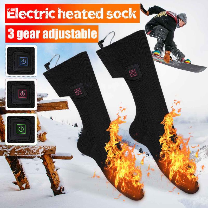 

Electric Heated Socks 3 Gear Adjustable Skiing Heated Socks For Men Women Winter Warming Cycling Hiking Snowboard, Ordinary style