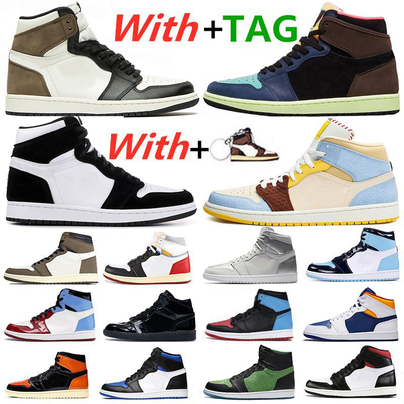 

Cheap New 1 1s Dark Mocha Maison Chateau Rouge men basketball shoes Tokyo Bio Hack Metallic Silver UNC Women Mens Trainers Sports Sneakers, Fearless