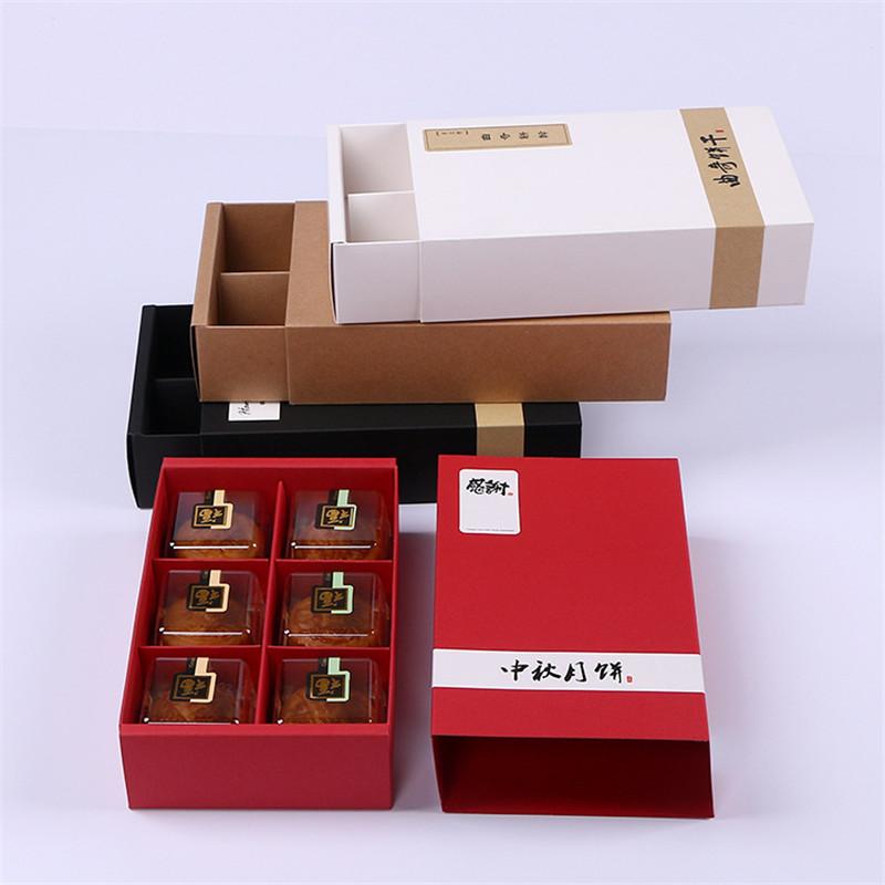 

100Pcs/Lot Black/Brown Kraft Paper Boxes Gift Craft Box Drawer Style Handmade Packaging Jewelry 20.2*12.2*5.2cm