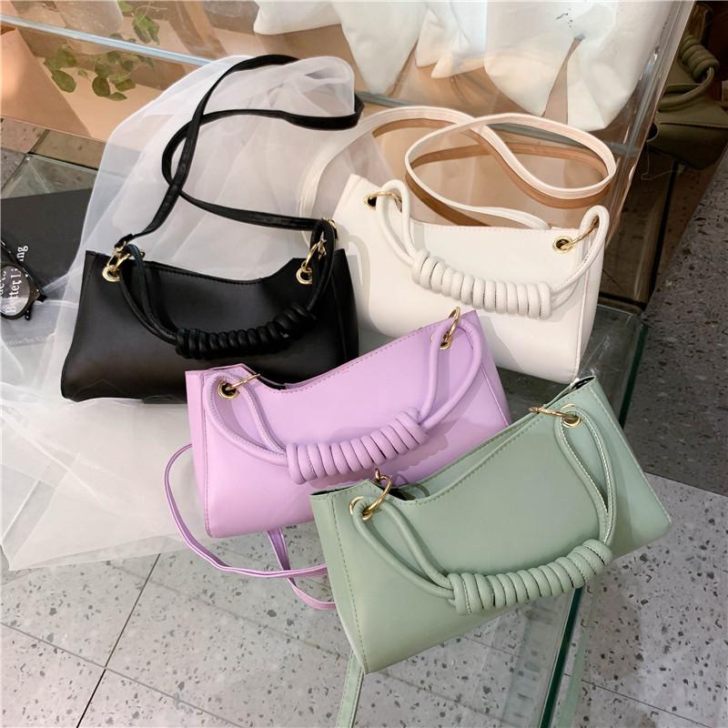 

Fashion Women Crossbody Shoulder Bag Green Underarm Lady Quality Leather Bag Casual Messenger Handbag Female Solid Square Bags, Black