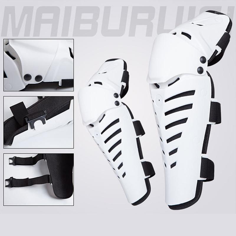 

2pcs /lot Motorcycle Knee Pad Protective Gear Knee Breathable Non-slip Pads Rodiller Equipment Gear Motocross Protector1, White