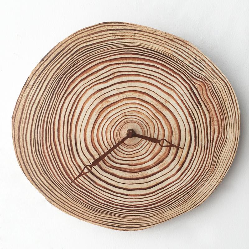 

11inch Vintage Digital Clock European Retro Vintage DIY Decorative Wooden Wall Clock1