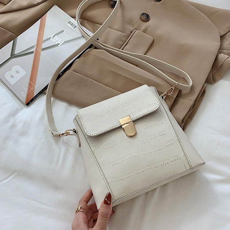 

High Quality Soft Leather Shoulder Bag New Fashion Female Bucket Bag Retro Handbag Women Designer Crossbody, Black