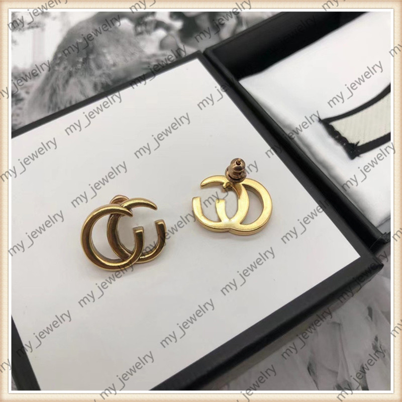 

2022 Designers Ear Studs Fashion Womens G Letters Stud Brands Gold Ear Stud aretes Simple Earrings For Woman Luxurys Designers Earrings 66