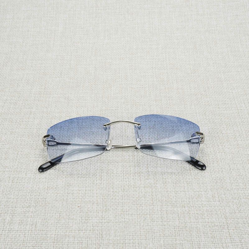 

culos quadrados sem aro do vintage sol dos homens oval claro quadro femininos mscaras oculos gafas para a pesca de 0QLX
