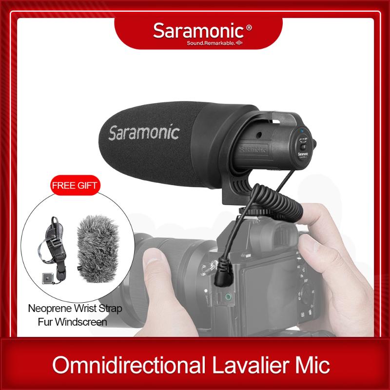 

Saramonic CamMic/CamMic+ Lightweight On-camera Microphone with Integrated Mount & Indicator for DSLR Canon Nikon Cameras