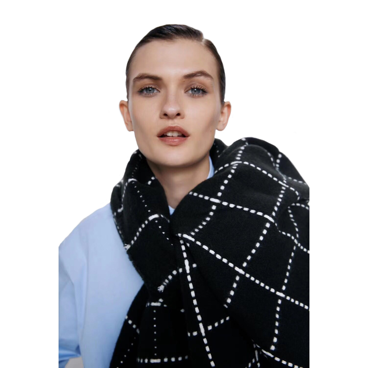 

2021 New Classic Brand Black White Plaid Soft Men and Women Winter Warm Fashion Casual Scarf Gg05