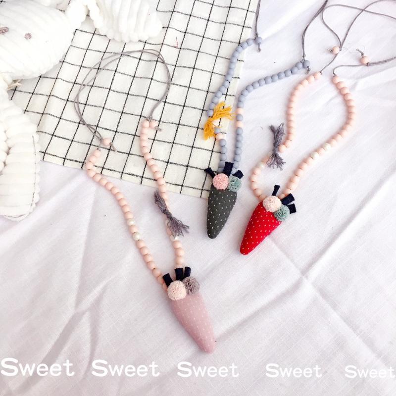 

Korea Handmade Cute Cartoon Carrot Kids Children Girls Necklaces Fashion Jewelry Apparel Accessories Gifts-SWCGNL096D